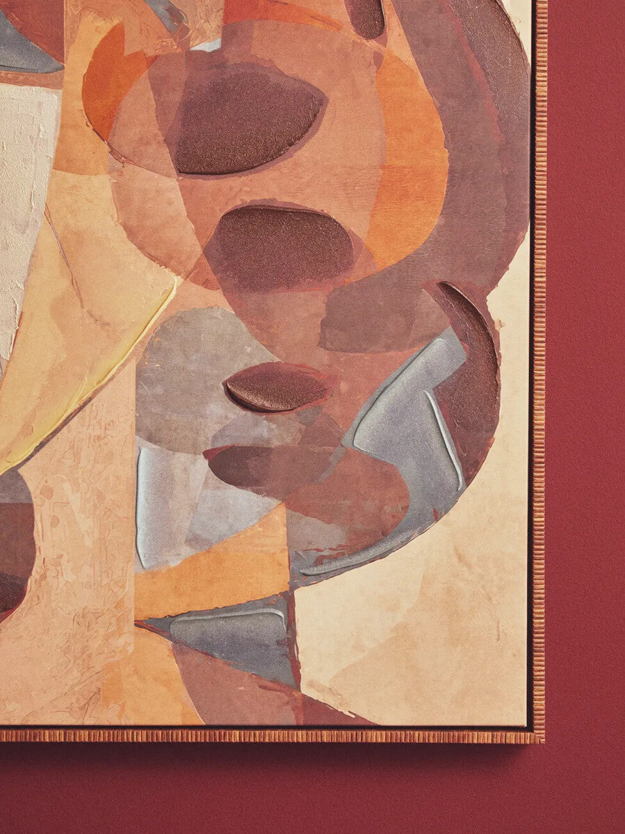 Astratto Textured Abstract Face Wall Art
