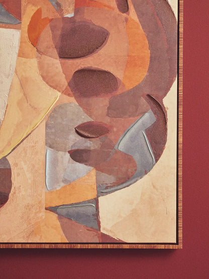 Astratto Textured Abstract Face Wall Art