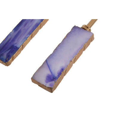 Bowerbird Agata Blue Warm Metallic Serving Set