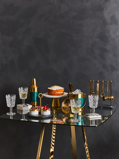 Omari Condiment Set With Black Slate Tray