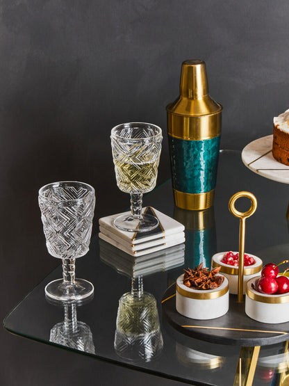 Omari Condiment Set With Black Slate Tray