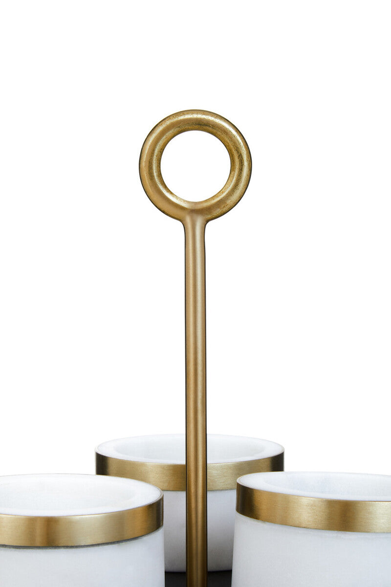 Omari Condiment Set With Black Slate Tray - Image 14