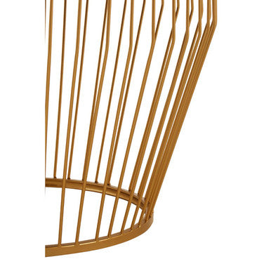 Avantis Gold Finish Tapered Design Side Table