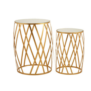 Avantis Set Of 2 Cross Design Nesting Tables