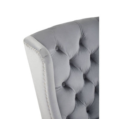 Kensington Townhouse Grey Velvet Dining Chair