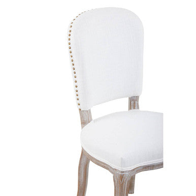Kensington Townhouse Ivory Linen Dining Chair