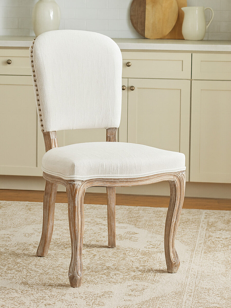 Kensington Townhouse Ivory Linen Dining Chair