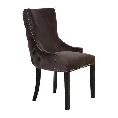 Kensington Townhouse brown Velvet Dining Chair