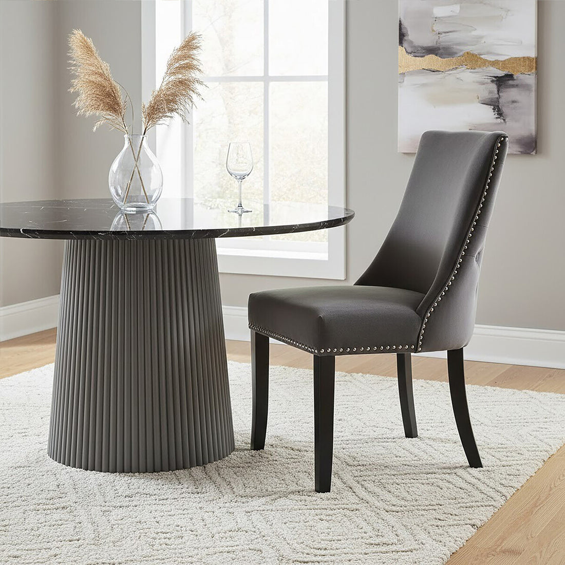 Kensington Townhouse Dark Grey Dining Chair