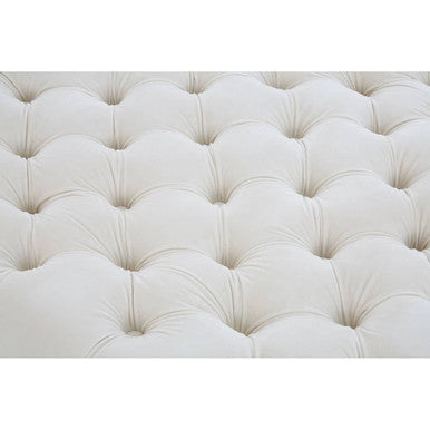 Samara Sand Fabric Footstool