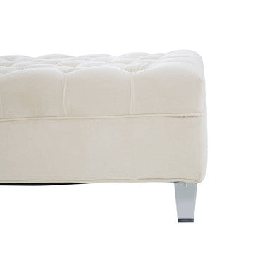 Samara Sand Fabric Footstool - Image 8
