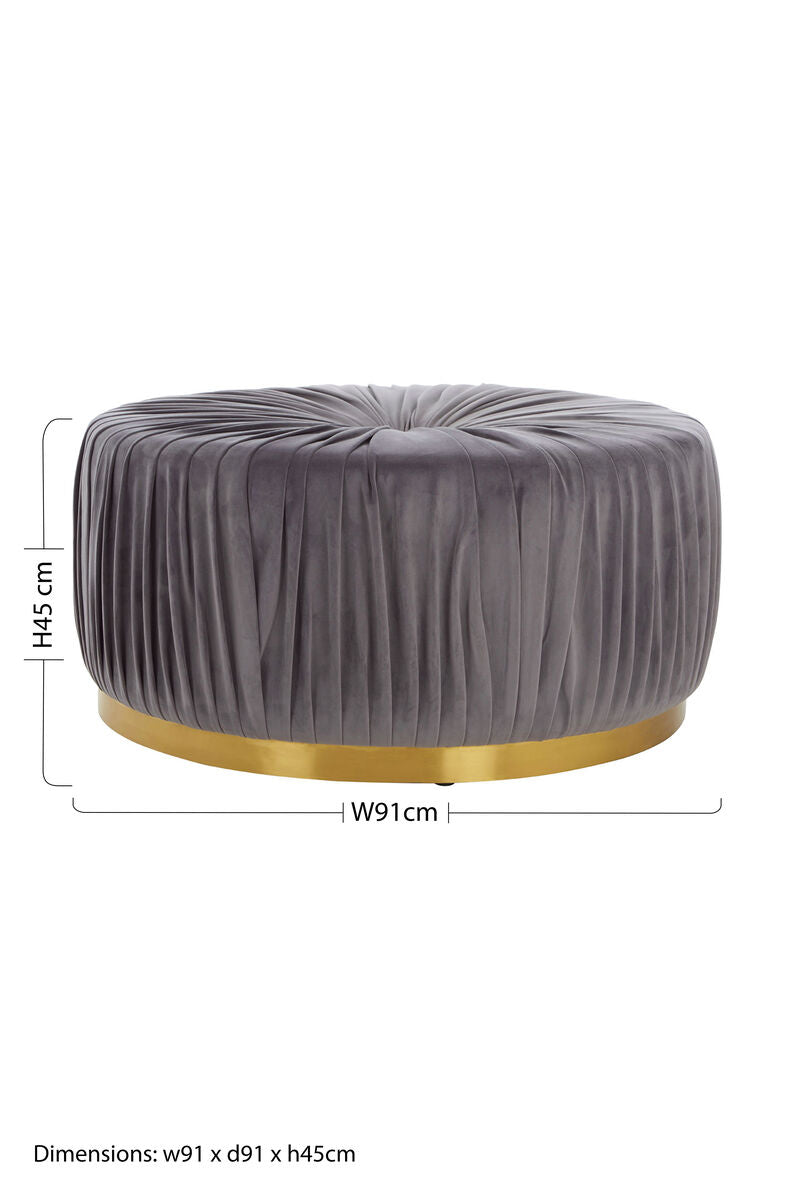 Shea Grey Footstool - Image 7