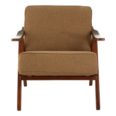 Kendari Chair with Light Brown Fabric Cushion