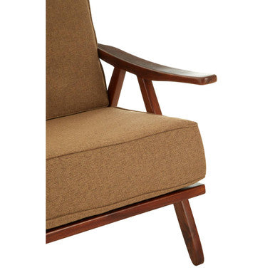 Kendari Teak Wood Frame Armchair with Cushions - Image 6