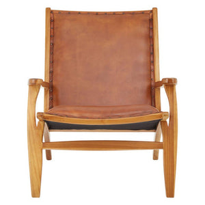 Kendari Brown Leather Chair