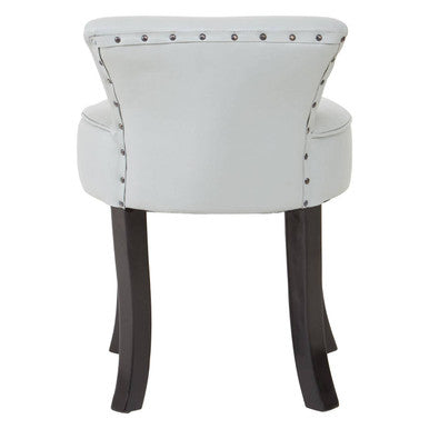 Kendari Grey Leather Rounded Chair - Image 5