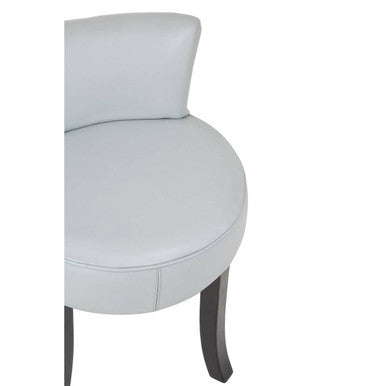 Kendari Grey Leather Rounded Chair - Image 6