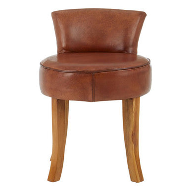 Kendari Small Brown Leather Chair