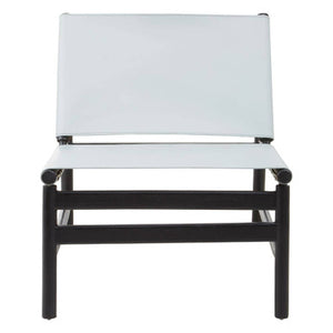 Kendari Grey Plain Cow Leather Chair