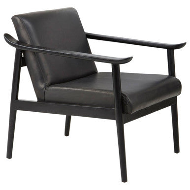 Kendari Black Leather Chair
