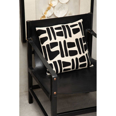 Kendari Black Teak Wood Frame Armchair - Image 5