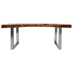 Surak Dark Longan Wood Live Edge Coffee Table