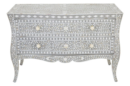 Fusion 2 Drawer Chest with Mother of Pearl Inlay