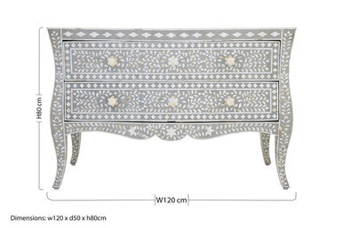 Fusion Chest of 2 Drawers with Mother of Pearl Inlay - Image 17