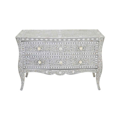 Fusion 2 Drawer Chest with Mother of Pearl Inlay
