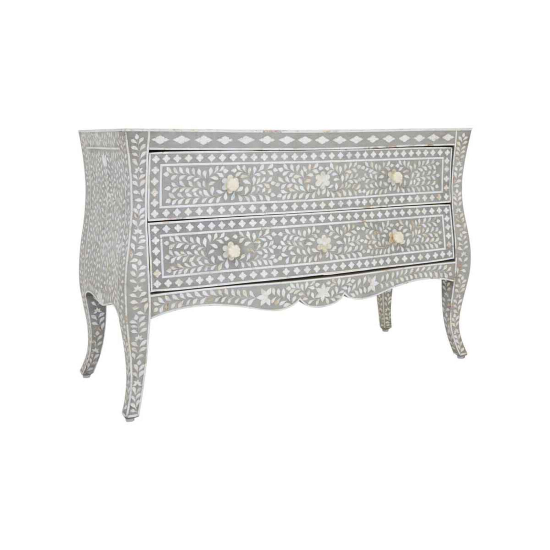 Fusion 2 Drawer Chest with Mother of Pearl Inlay