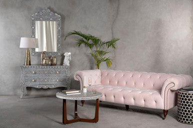 Fusion 2 Drawer Chest with Mother of Pearl Inlay