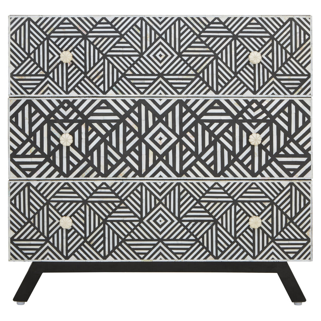 Fusion Bone Monochrome Chest of drawers