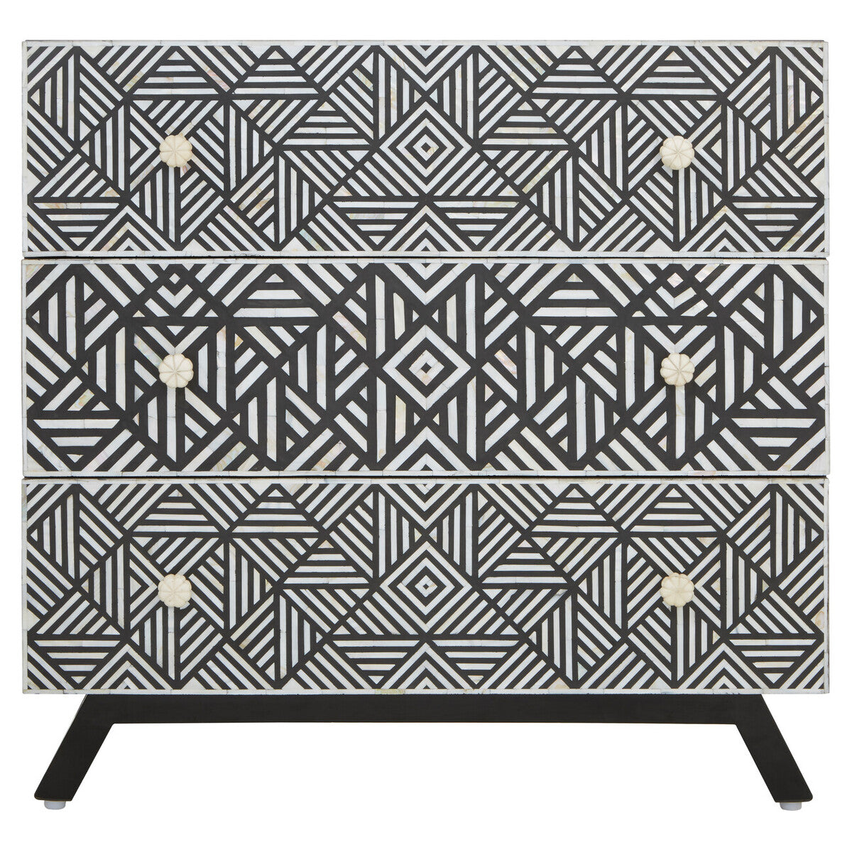 Fusion Bone Monochrome Chest of drawers