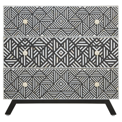 Fusion Bone Monochrome Chest of drawers