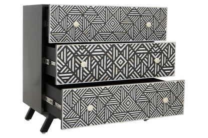 Fusion Bone Monochrome Chest of drawers