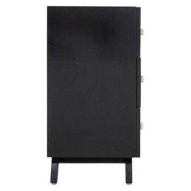 Fusion Black and Mother of Pearl Chest of 3 Drawers - Image 4