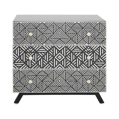 Fusion Bone Monochrome Chest of drawers