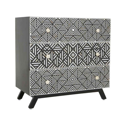 Fusion Bone Monochrome Chest of drawers