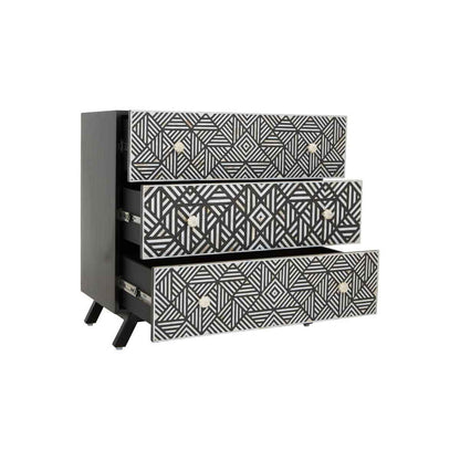 Fusion Bone Monochrome Chest of drawers