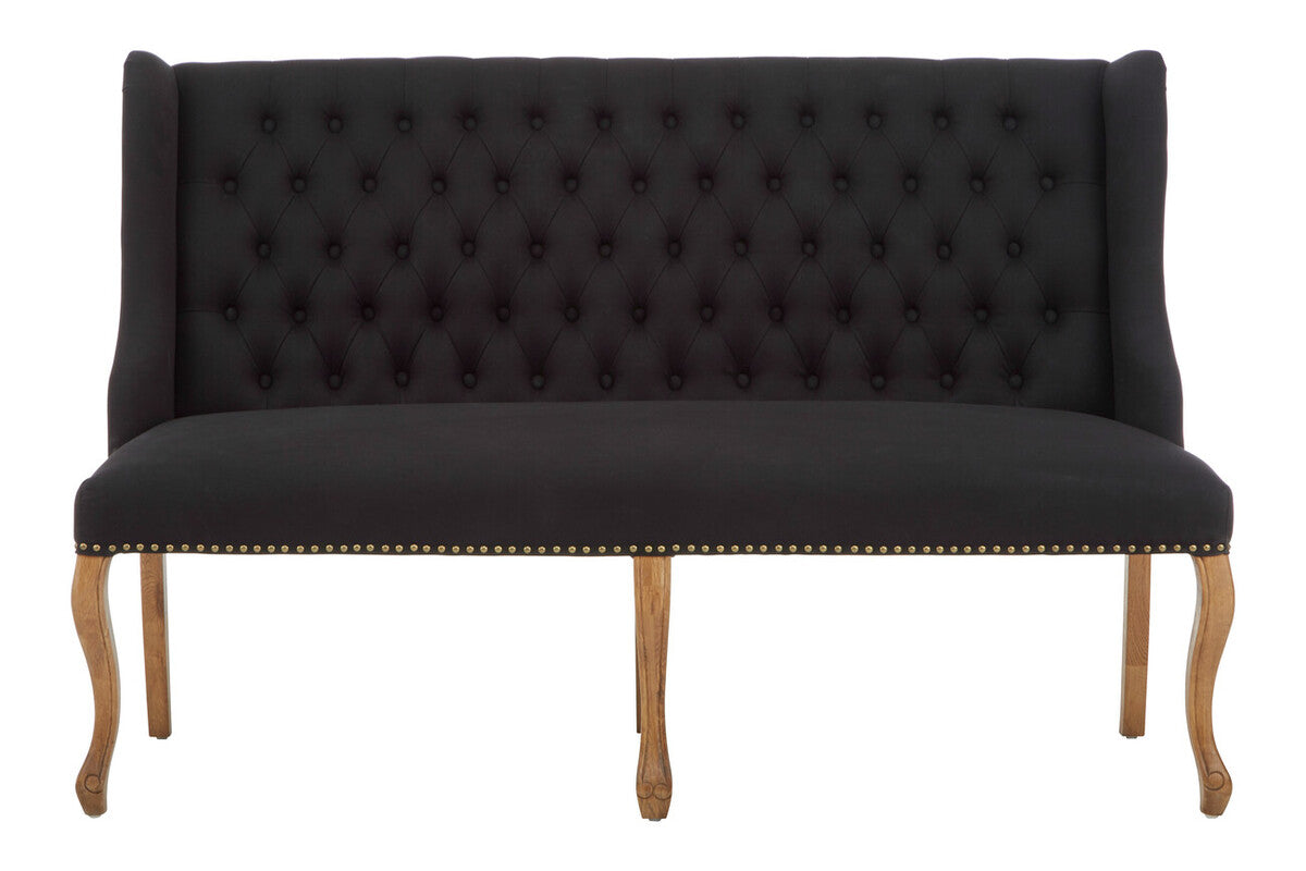 Harrison 2 Seat Black Bench