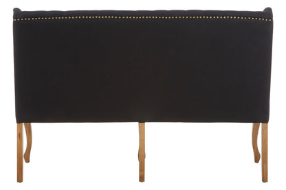 Harrison 2 Seat Black Bench