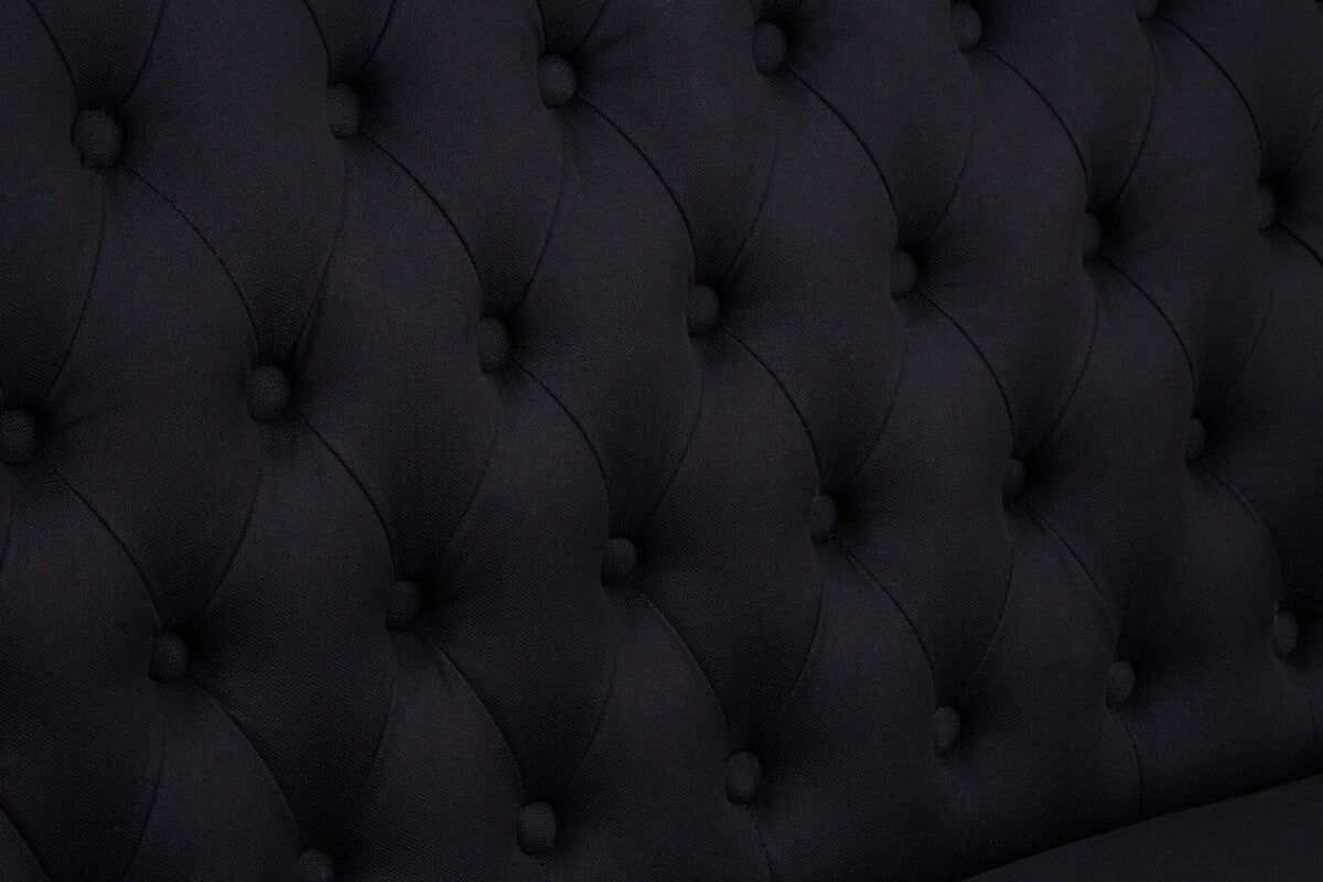 Harrison 2 Seat Black Bench