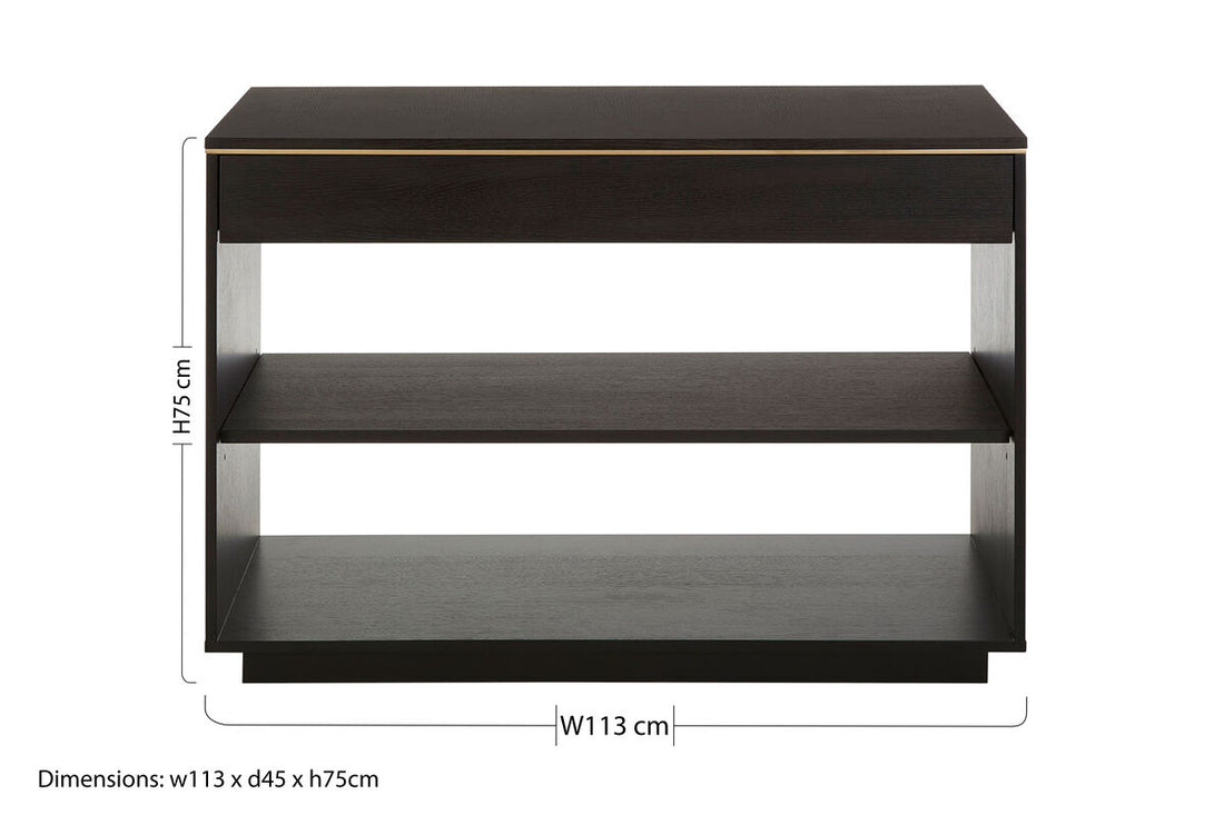 Diamond Oak Veneer Console Table