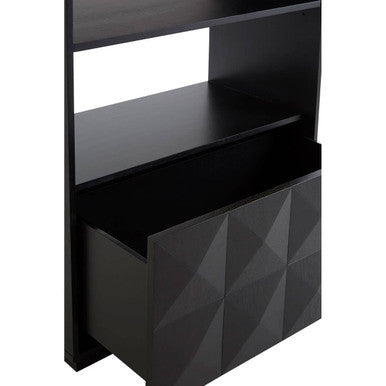 Diamond Oak Veneer Shelf Unit - Image 7