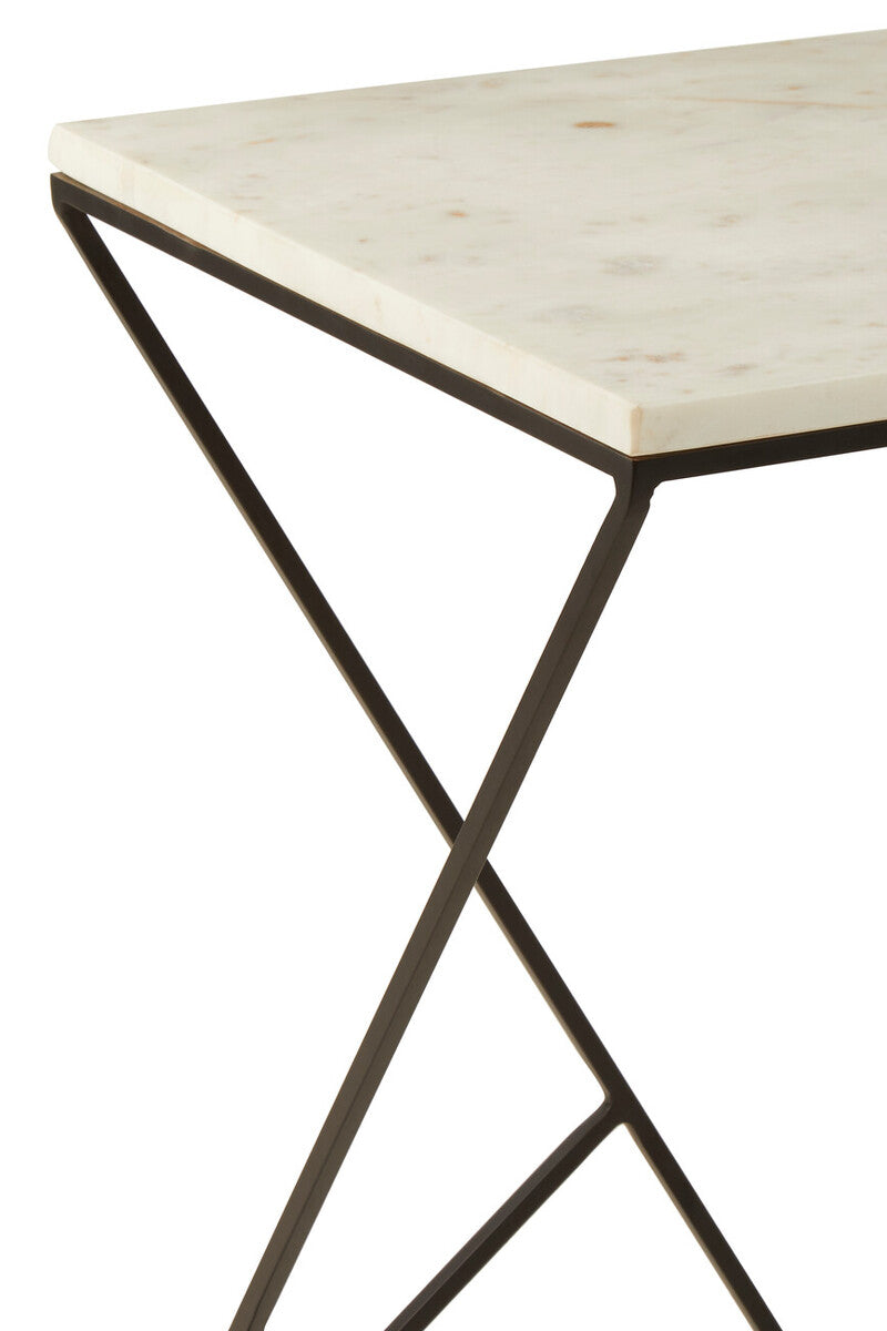 Shalimar Marble top Square Side Table