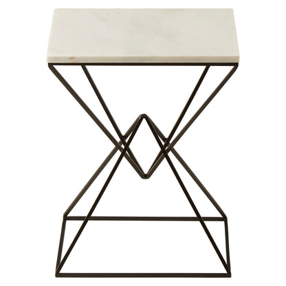 Shalimar Marble top Rectangular Side Table