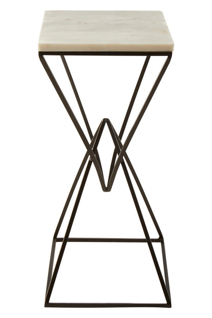 Shalimar Marble top Rectangular Side Table