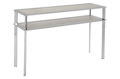White 2 Tier Console Table, Piermount