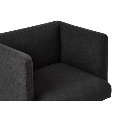 Piermount Black Dining Chair with Silver Legs - Image 9