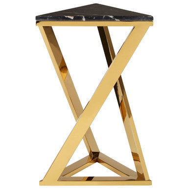 Piermount Black And Gold End Table